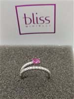 Anello Bliss Donna in Oro bianco Rubino 0.35 Ct 20095636 - 20095636